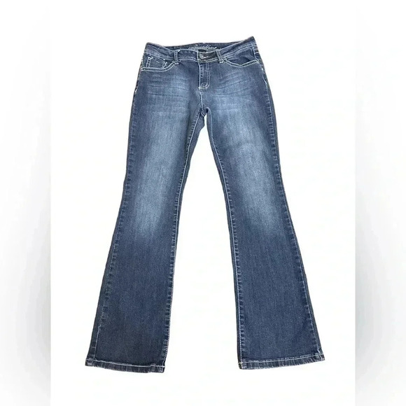 Wired Heart Western Midrise Embroidered Pockets Cowgirl Bootcut Jeans size 31 - Picture 2 of 14